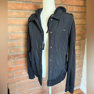 RVCA Black Hooded Jacket